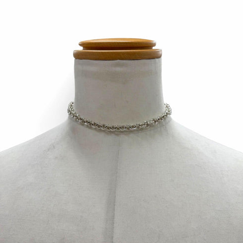 Round Link Necklace Sterling Silver
