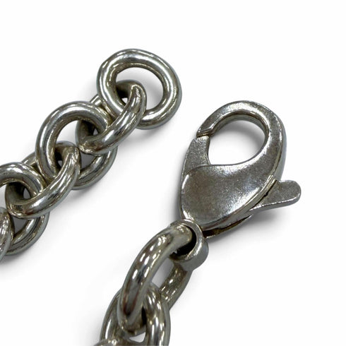 Round Link Necklace Sterling Silver