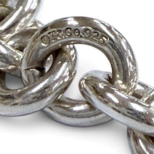 Round Link Necklace Sterling Silver
