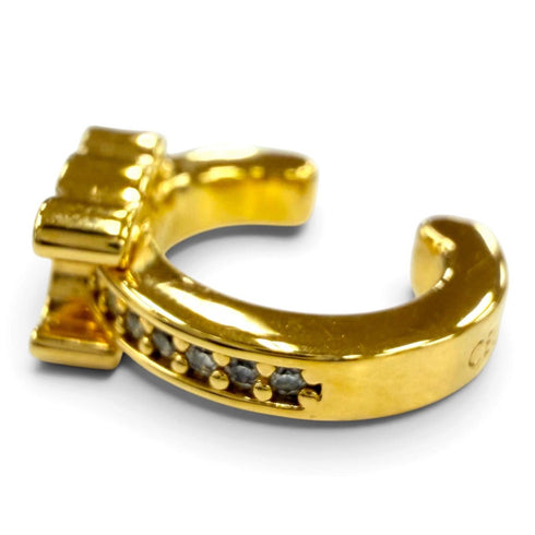 Triomphe Sparkle Ear Cuff Earrings Gold