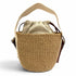 Woody Basket Tote Woven Raffia Small