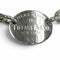 Oval Tag Choker Necklace Sterling Silver