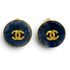 CC Logo Clip-On Earrings Gold-Tone Metal Gold-Tone Metal