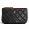 O Case Clutch Quilted Caviar Mini