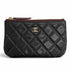 O Case Clutch Quilted Caviar Mini