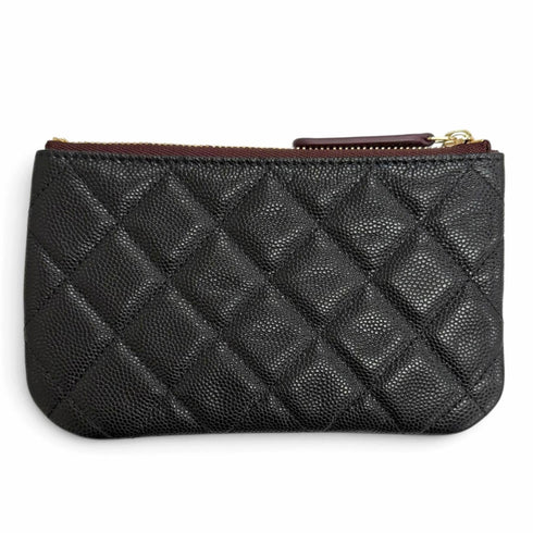 O Case Clutch Quilted Caviar Mini