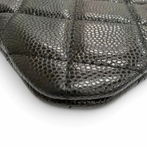 O Case Clutch Quilted Caviar Mini
