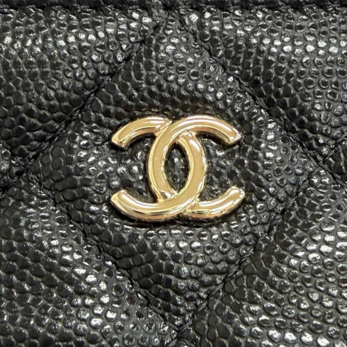 O Case Clutch Quilted Caviar Mini