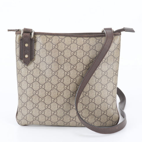 Flat Messenger Bag GG Coated Canvas Small