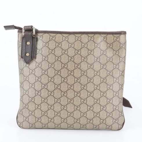 Flat Messenger Bag GG Coated Canvas Small