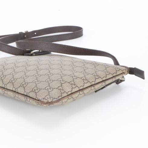 Flat Messenger Bag GG Coated Canvas Small