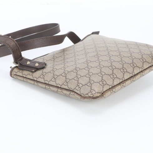 Flat Messenger Bag GG Coated Canvas Small