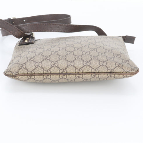 Flat Messenger Bag GG Coated Canvas Small