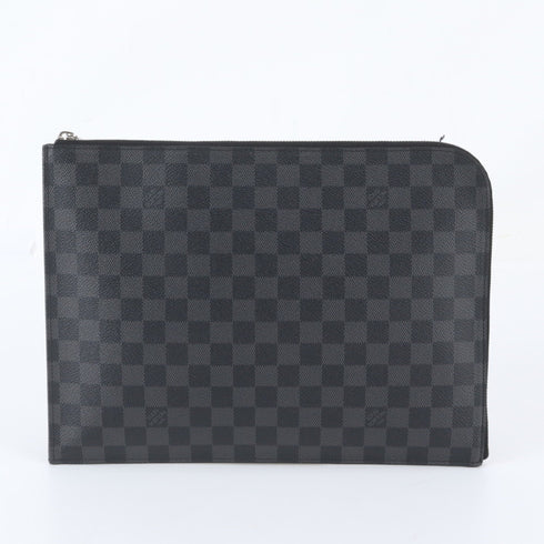 Zip Around Pochette Jour Damier Graphite GM
