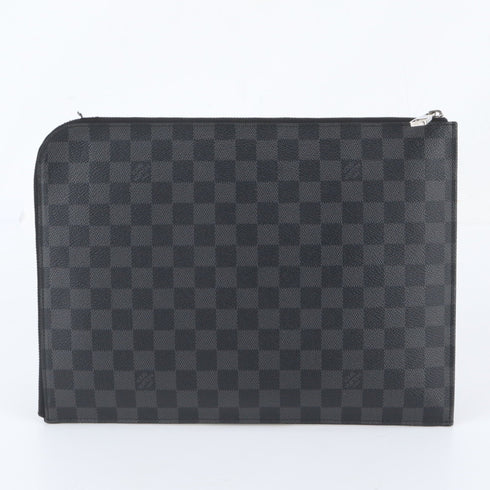 Zip Around Pochette Jour Damier Graphite GM