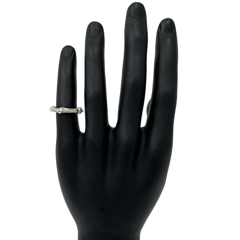 Vintage Bamboo Ring Sterling Silver