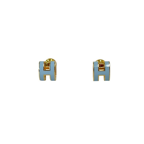 Pop H Earrings Gold-Tone Metal Gold-Tone Metal