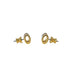Pop H Earrings Gold-Tone Metal Gold-Tone Metal