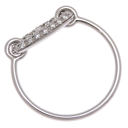 Ring 18K White Gold with Diamond Mini