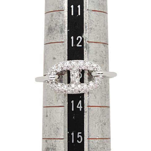 Ring 18K White Gold with Diamond Mini
