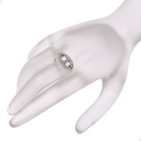 Ring 18K White Gold with Diamond Mini