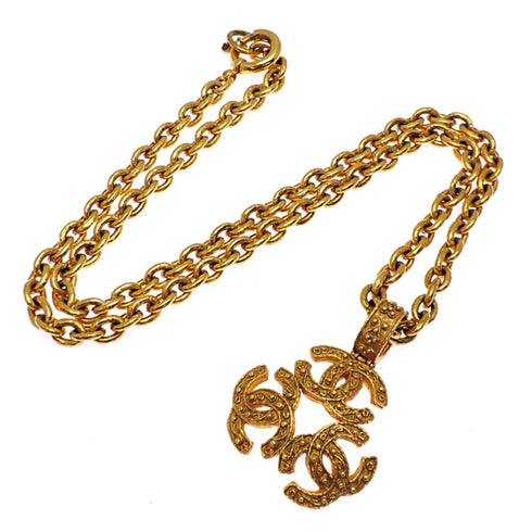 Pendant Necklace Metal Triple Coco