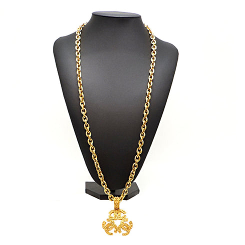 Pendant Necklace Metal Triple Coco