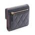 CC Compact Classic Flap Wallet Quilted Caviar