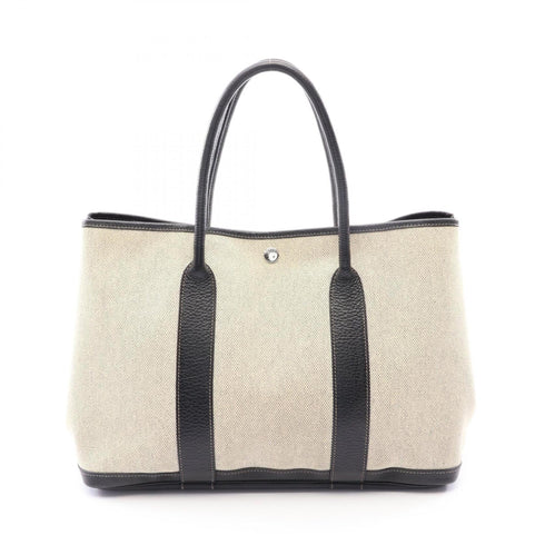 Garden Party Tote Toile and Leather 36