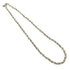 Vintage Twist Rope Pendant Necklace Sterling Silver and 18K Yellow Gold