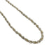 Vintage Twist Rope Pendant Necklace Sterling Silver and 18K Yellow Gold