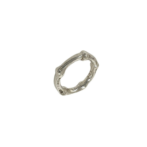 Vintage Bamboo Ring Sterling Silver