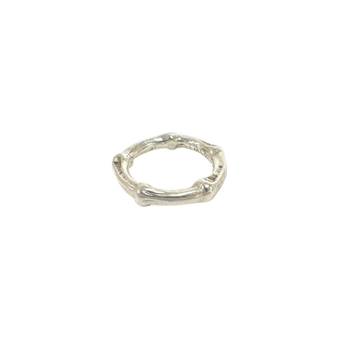 Vintage Bamboo Ring Sterling Silver