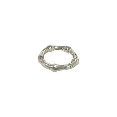 Vintage Bamboo Ring Sterling Silver