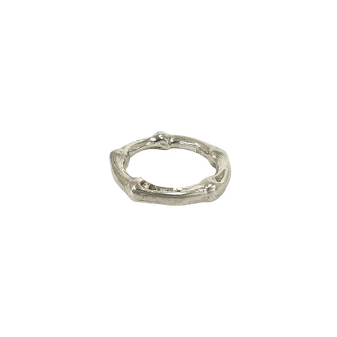 Vintage Bamboo Ring Sterling Silver