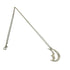 Vintage Crescent Moon Pendant Necklace Sterling Silver