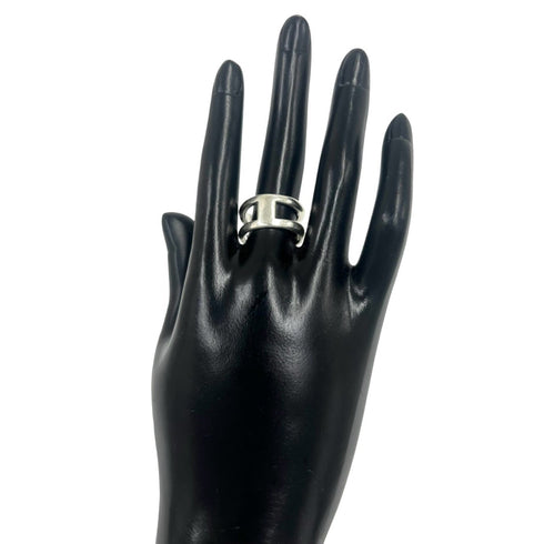 Vintage Diagonal Ring Sterling Silver