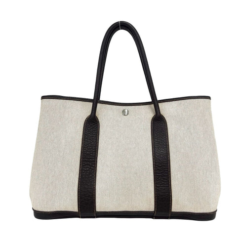 Garden Party Tote Toile and Leather 36