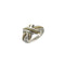 Vintage Ring 18K Yellow Gold and Sterling Silver