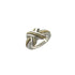Vintage Ring 18K Yellow Gold and Sterling Silver
