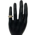 Vintage Ring 18K Yellow Gold and Sterling Silver