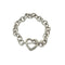 Vintage Heart Arrow Bracelet Sterling Silver