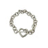 Vintage Heart Arrow Bracelet Sterling Silver