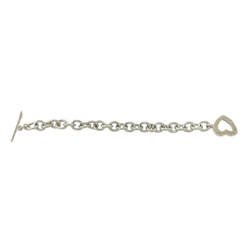 Vintage Heart Arrow Bracelet Sterling Silver