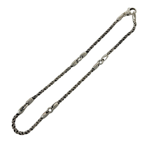 Vintage Chain Pendant Necklace Sterling Silver