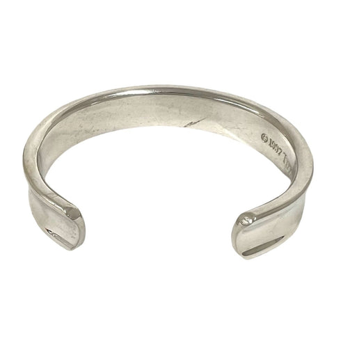 Vintage Narrow Bangle Sterling Silver Bracelet