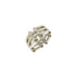 Vintage Gate Ring Sterling Silver and 18K Yellow Gold