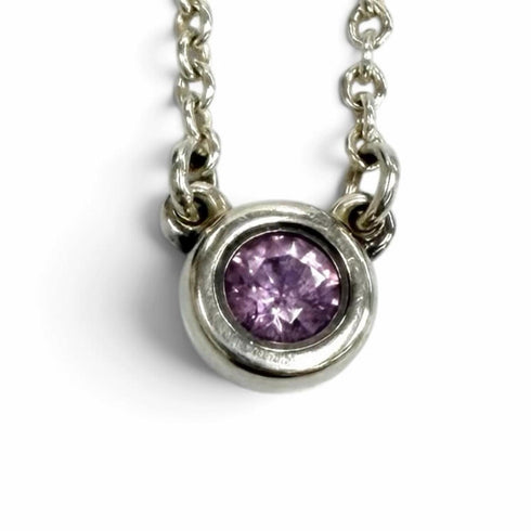 Elsa Peretti Pendant Necklace Sterling Silver 4mm
