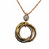 Trinity Pendant Necklace 18K Tricolor Gold