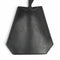 Vintage Clochette Charm Pendant Necklace Leather Black Silver Hardware Vintage Margiela Era C Stamp